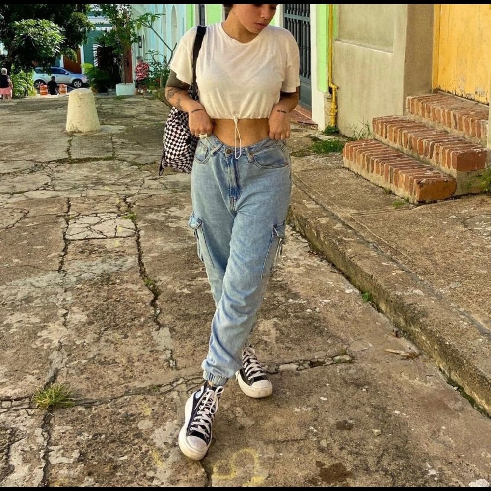 Relaxed fit jogger jeans